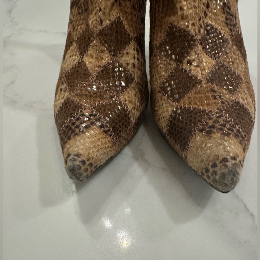 Carlos Santana Sunset snakeskin Knee Boots Sz. 7.5 Absolutely Gorgeous! - Picture 5 of 13